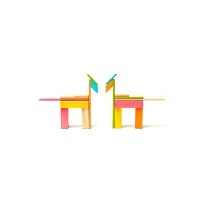 Tegu Classics Wooden Magnetic Block Set 24-Piece - Tints
