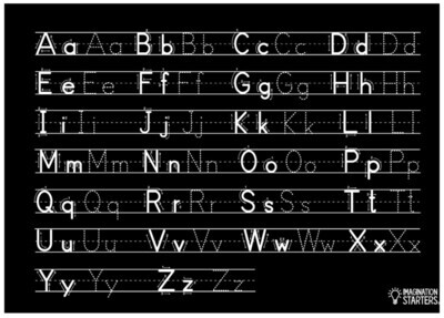 Imagination Starters Chalkboard Placemat - Letters