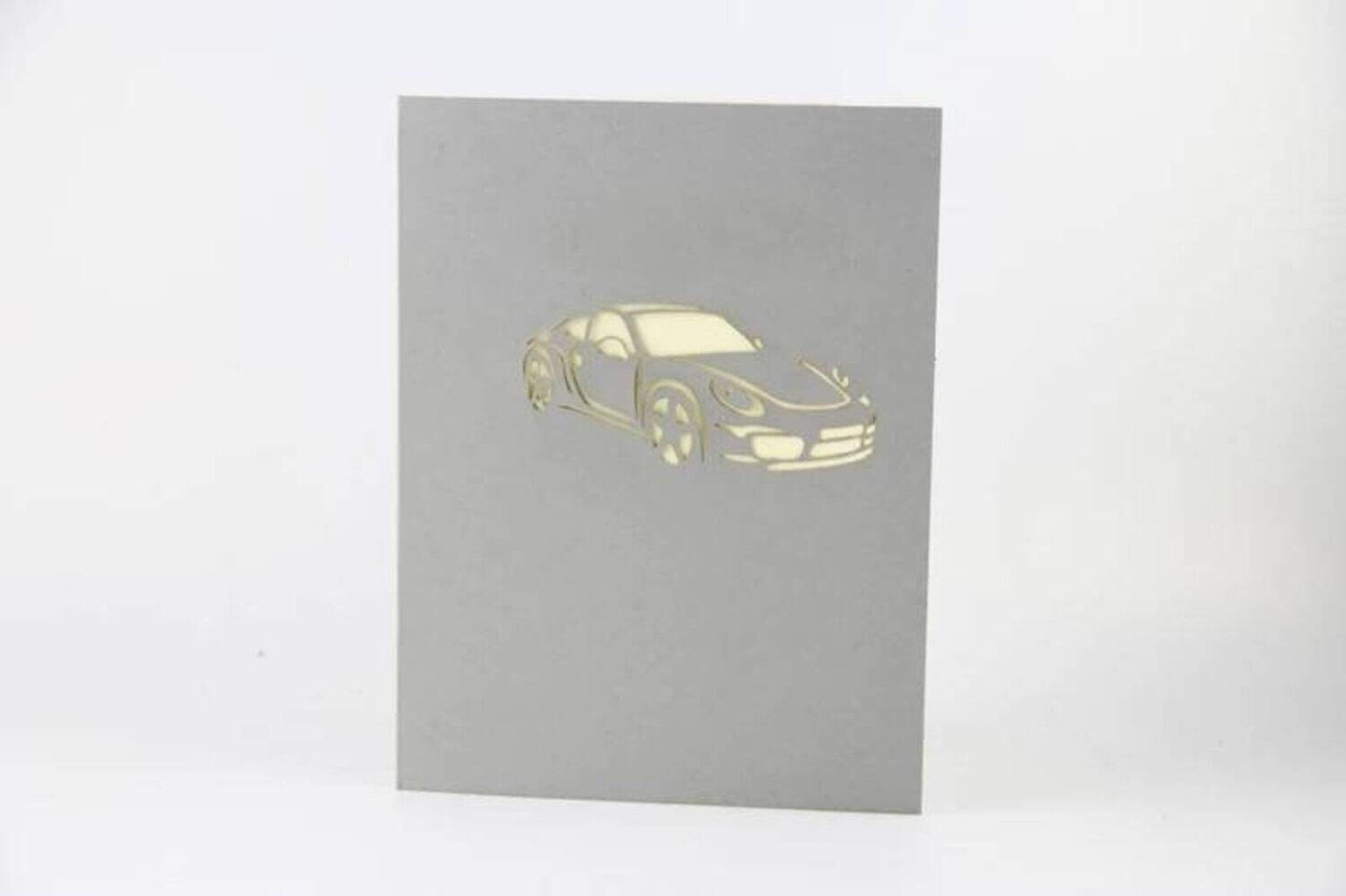 Love Pop Robert's Sports Car Card - Grey