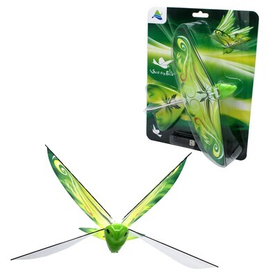 Self Flying eBird- Green. Electric Flapping Wing Bird Drone