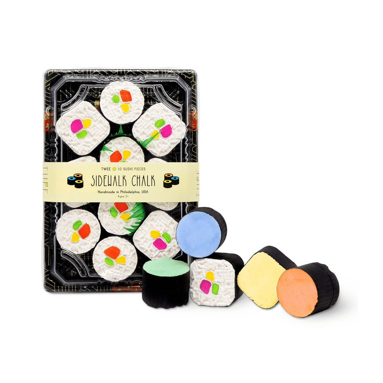 TWEE Sushi Maki Roll 10pc Sidewalk Chalk