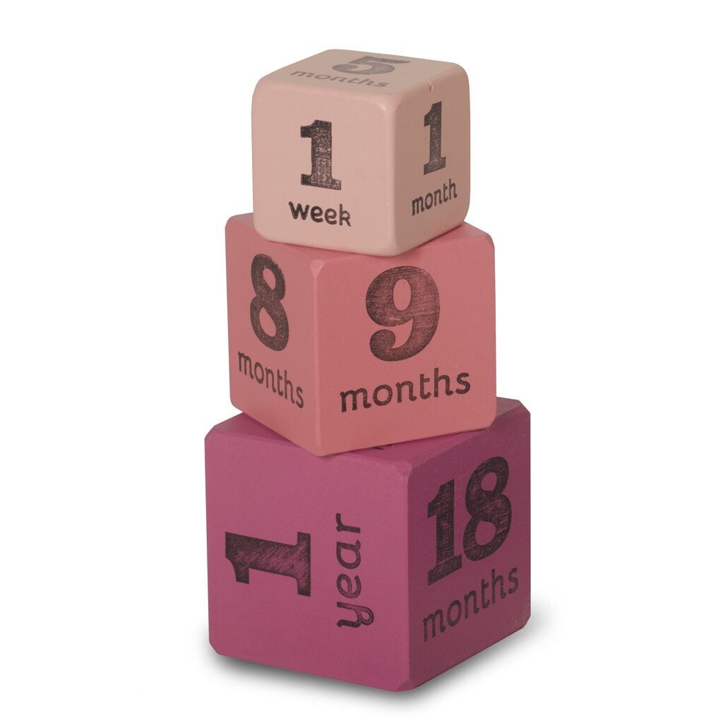 Pink Age Blocks Multisize set of 3