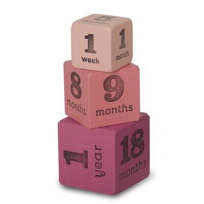 Pink Age Blocks Multisize set of 3