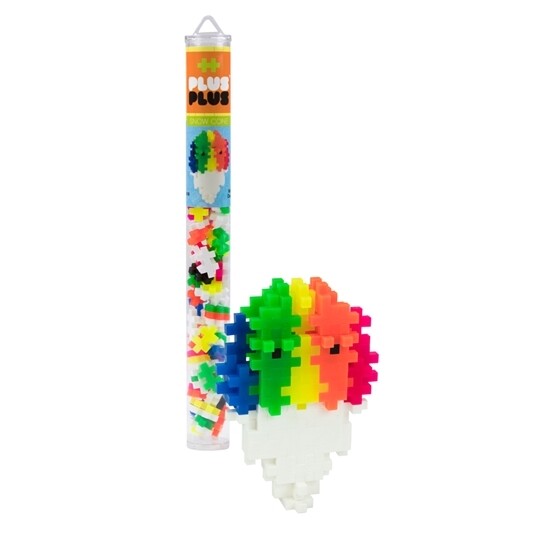 Plus-Plus Mini Maker Tube - 70pc Snow Cone