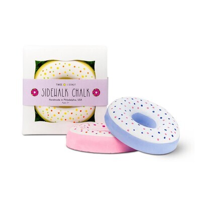 TWEE: Frosted &amp; Sprinkled Donut Sidewalk Chalk Asssorted