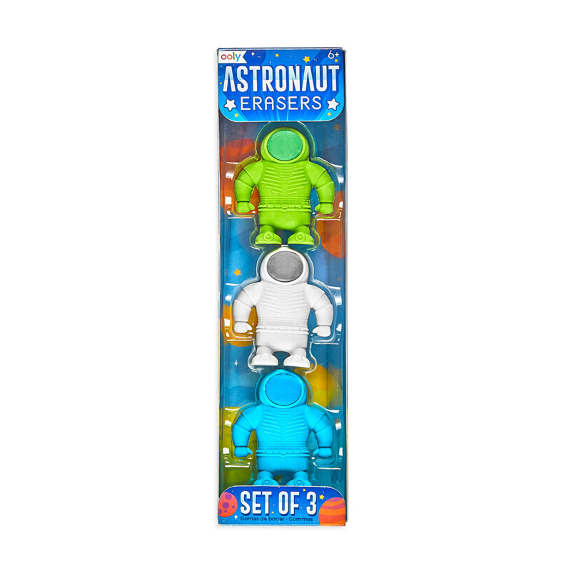 Astronaut Erasers (Set of 3)