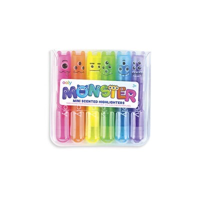 Mini Monster Scented Highlighters (Set of 6)