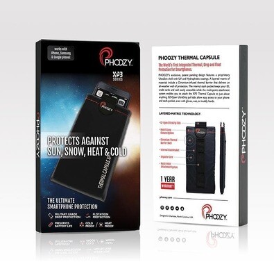 Phoozy: XP3 Series - Internal Stash Pocket, Attachment System, more: Cosmic Black / Plus Size (Medium Phones)