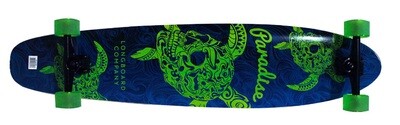 Paradise Longboard 44" Kicktail Turtle Skull