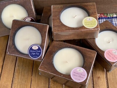 100% Soy Cheese Mold Scented Hand Poured Candle - 1 Hole: 5x6x2 / Sweet Tobacco