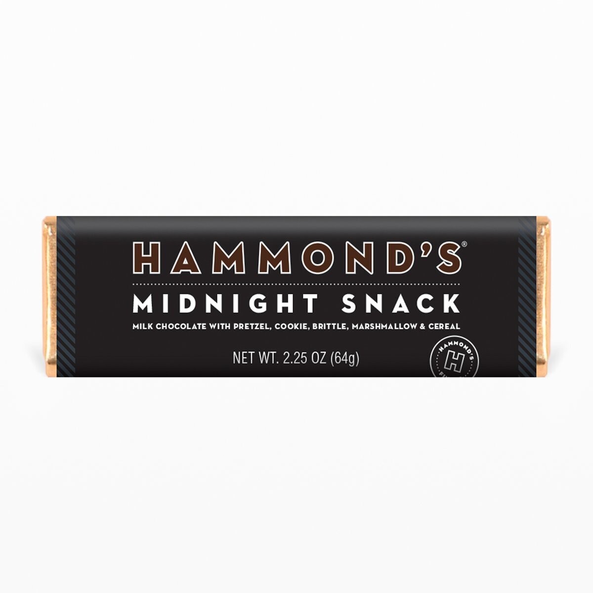 Hammond's Candies Midnight Snack Milk Chocolate Candy Bar 2.25oz