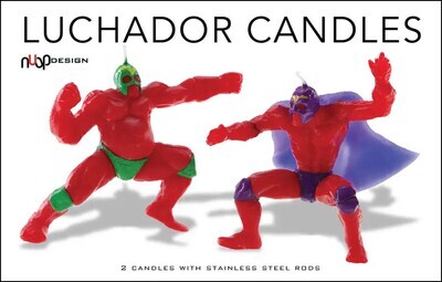Luchador Candles