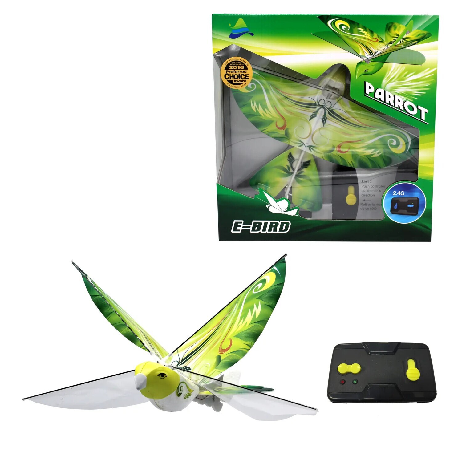 eBird Green Parrot - 2.4 GHz RC Flying Bird Drone