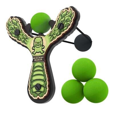Mighty Fun! Mischief Maker Slingshot - Lil Monster - Green