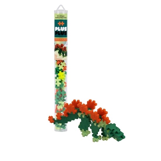 Plus-Plus Mini Maker Tube - 70pc Stegosaurus
