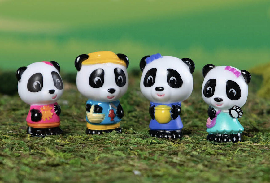 Timber Tots - Panda Family (Set of 4)