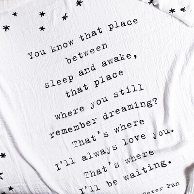 Cotton Swaddle Blanket - Peter Pan (47"x47")