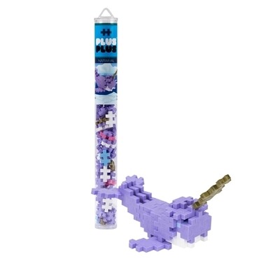 Plus-Plus Mini Maker Tube - 70pc Narwhal