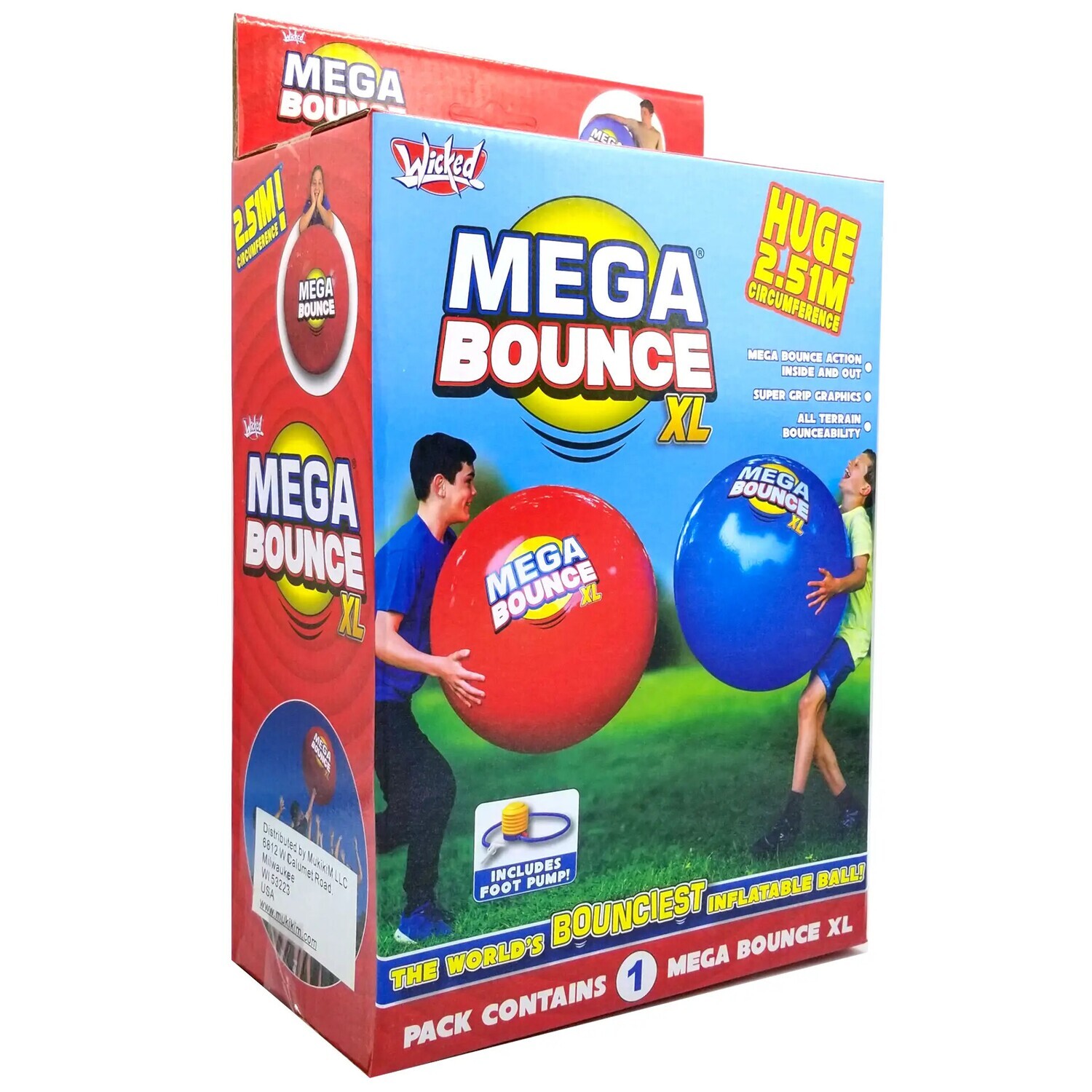 Wicked Mega Bounce XL- The World's Bounciest Inflatable Ball