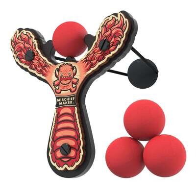 Mighty Fun! Mischief Maker Slingshot - Lil Monster - Red