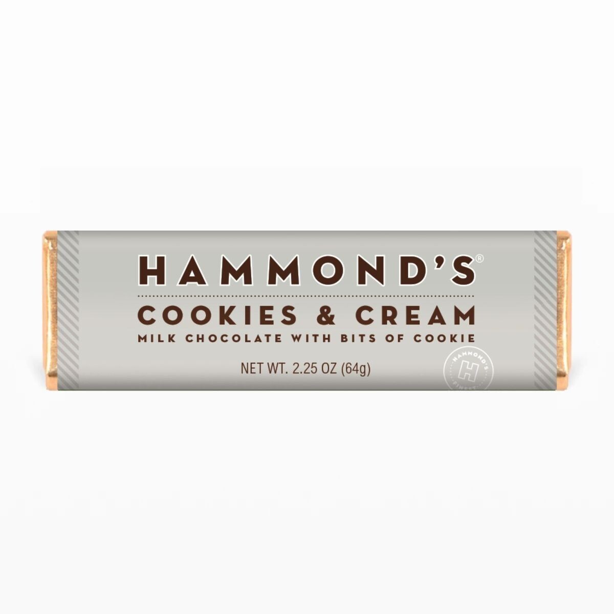 Hammond's Candies Cookies and Creme Milk Chocolate Bar 2.25oz