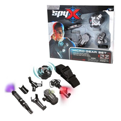 SpyX Micro Gear Set - 4 Must-Have Spy Tools + Adjustable Belt