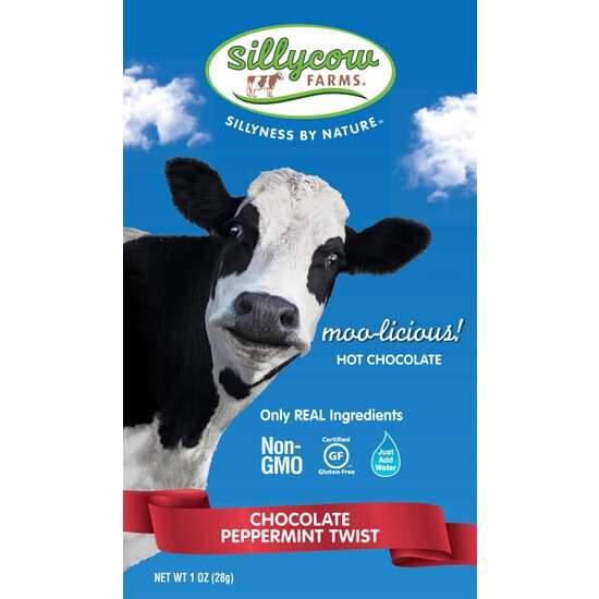 Sillycow Farms Single Serve individual packets- choc peppermint