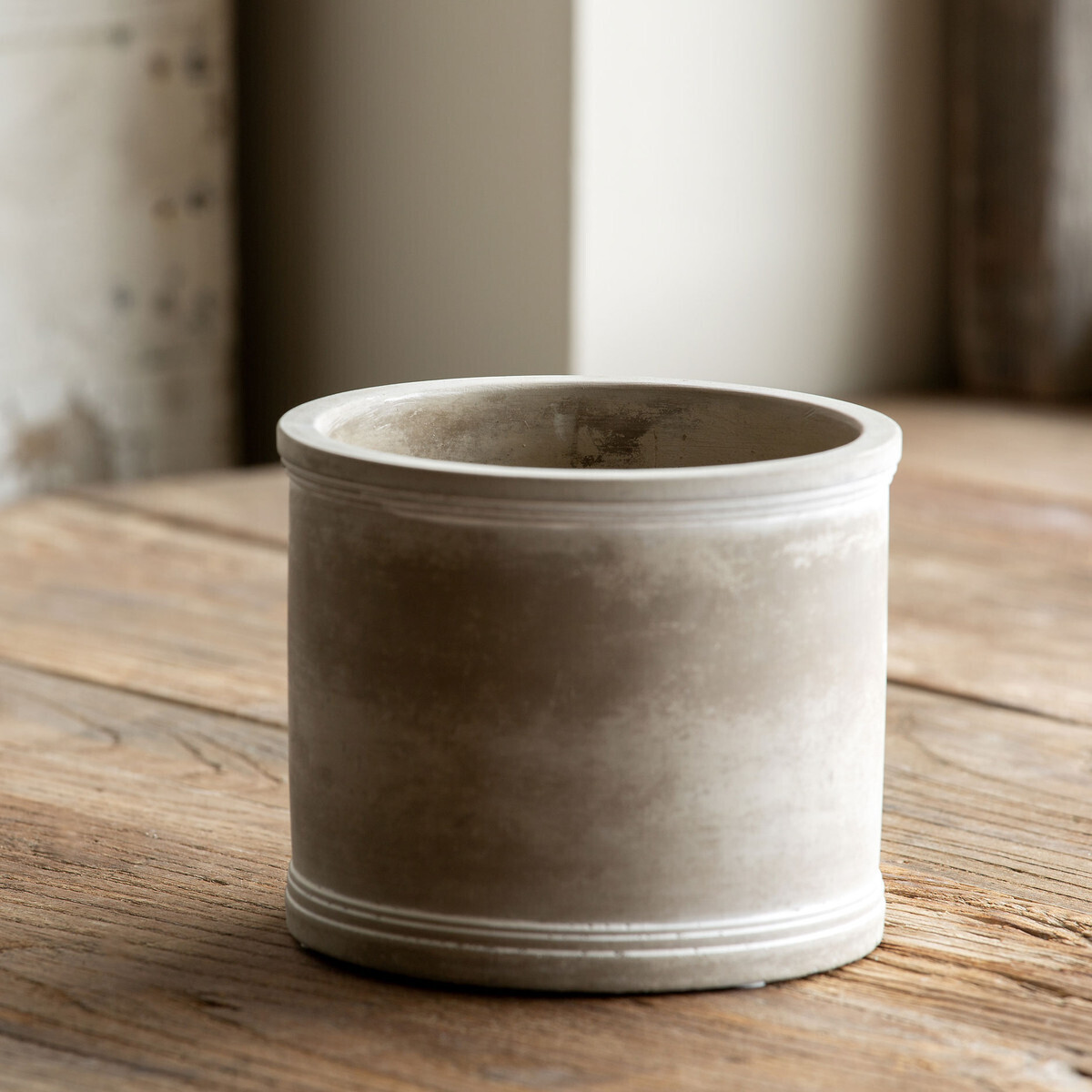 Cement Spool Planter - M
