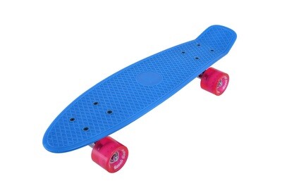Street Surfing Plastic Cruiser Beach Board Glow Blue