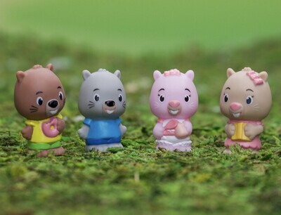 Timber Tots - Chipchip Family (Set of 4)