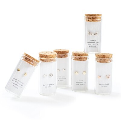 Message in a Bottle Earring Collection #1