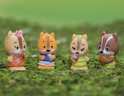 Timber Tots - Nutnut Family (Set of 4)