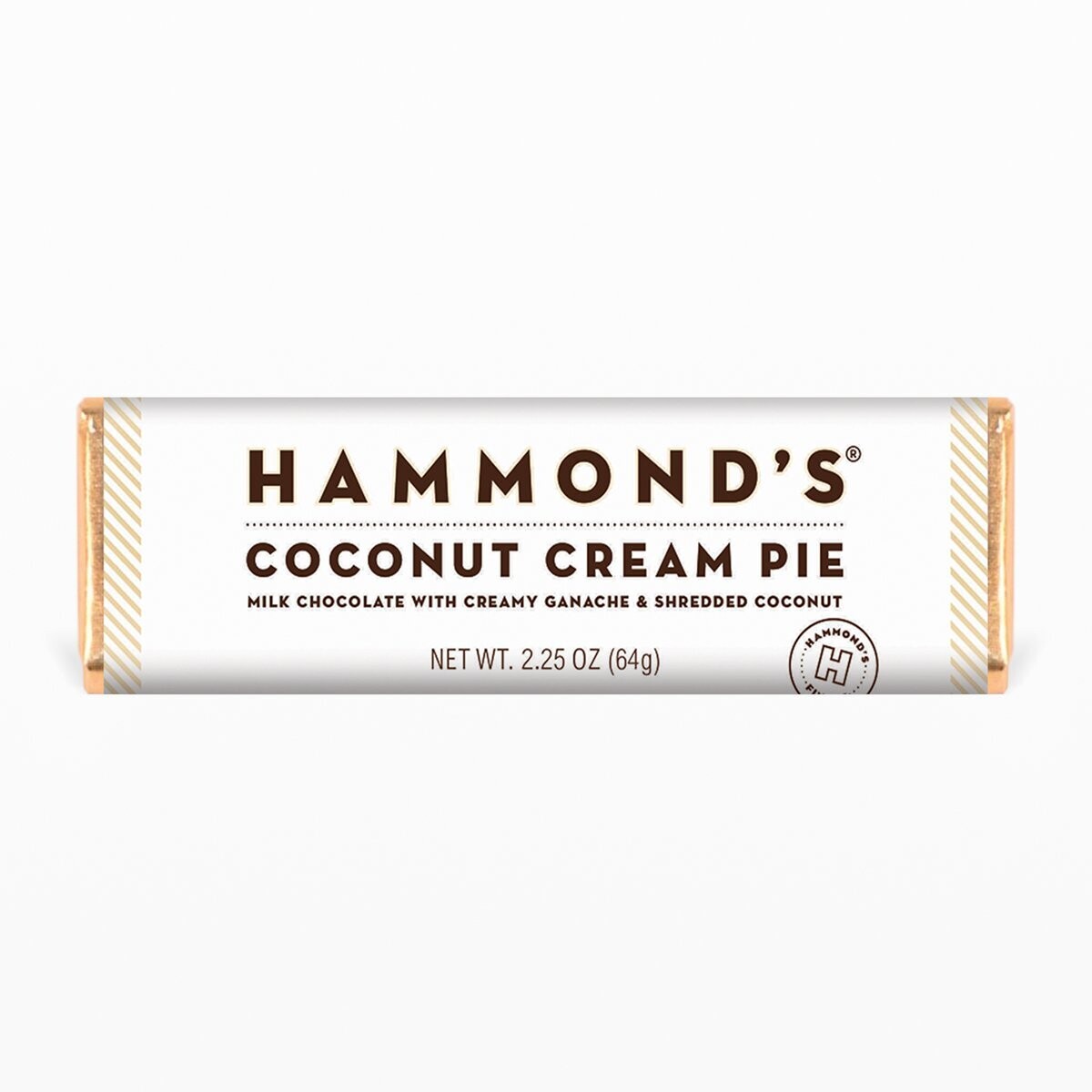 Hammond's Candies Coconut Cream Pie Milk Chocolate Bar 2.25oz