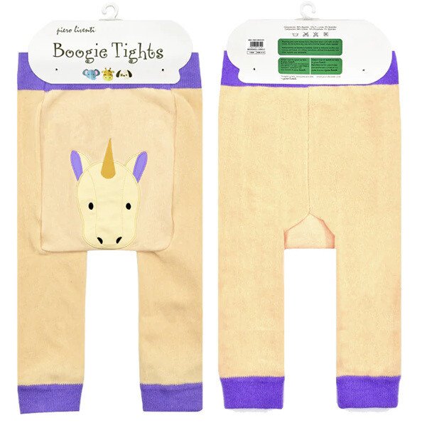 Liventi Golden Unicorn Baby Boogie Tights | 6-12 Months