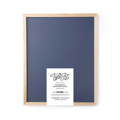 The Type Set CO 17x21 Deluxe Magnetic Letter Board - Navy Chalkboard
