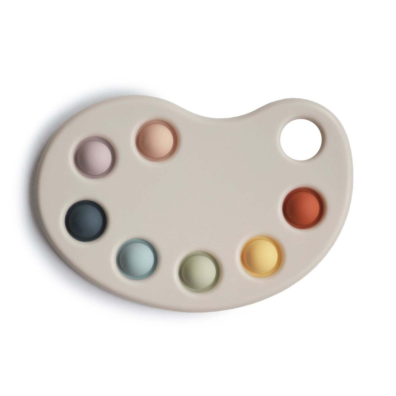 Mushie Paint Palette Press Toy - Multi-color