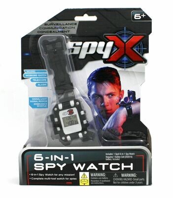 SpyX 6-IN-1 Spy Watch - Multi Functional Spy Watch for Kids