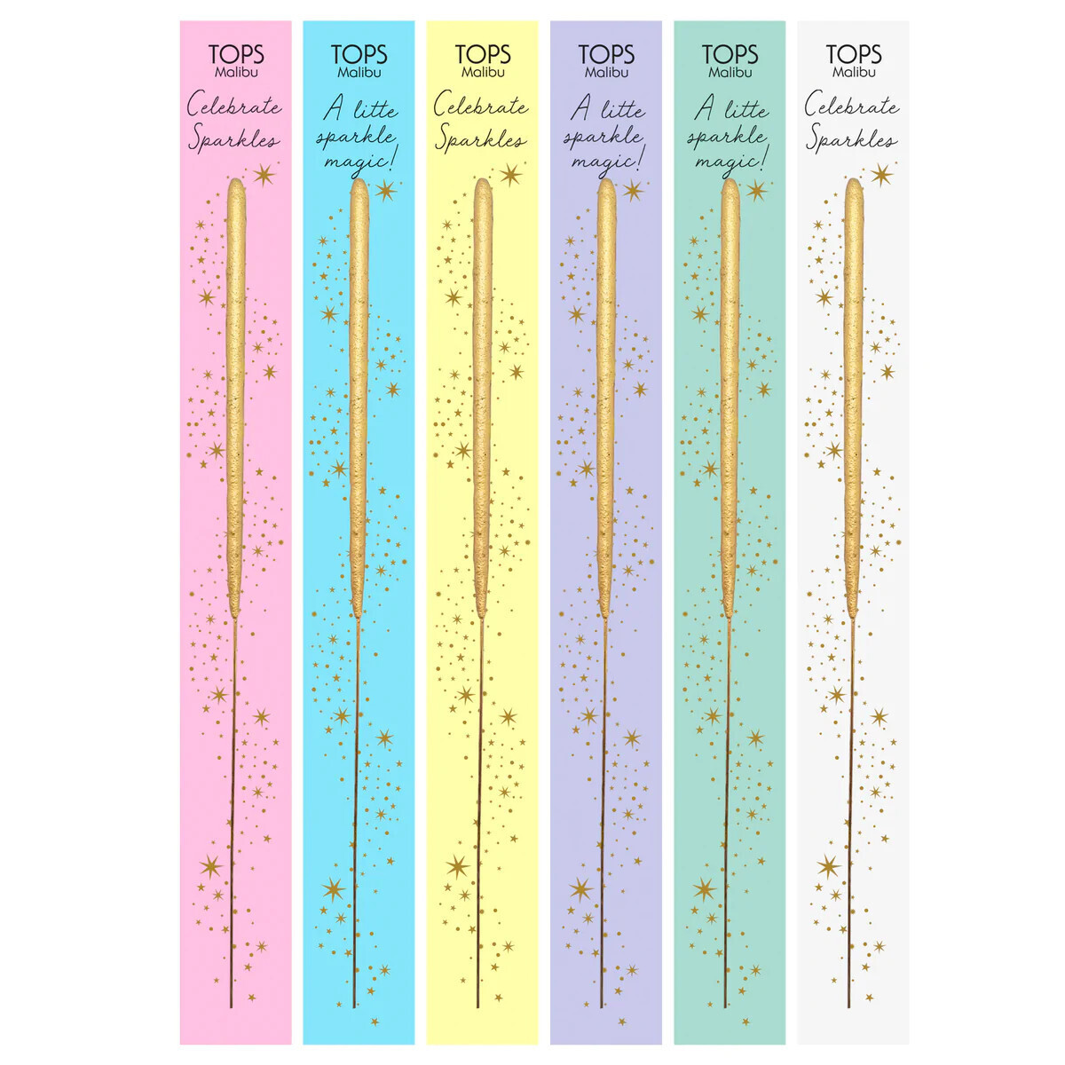 Single Golden Sparkler - Celebrate (Assorted Colors)