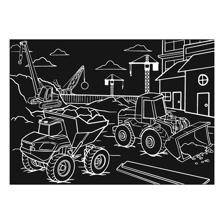Imagination Starters Chalkboard Placemat - Construction