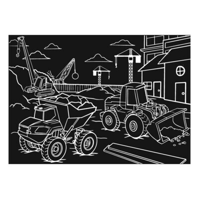 Imagination Starters Chalkboard Placemat - Construction