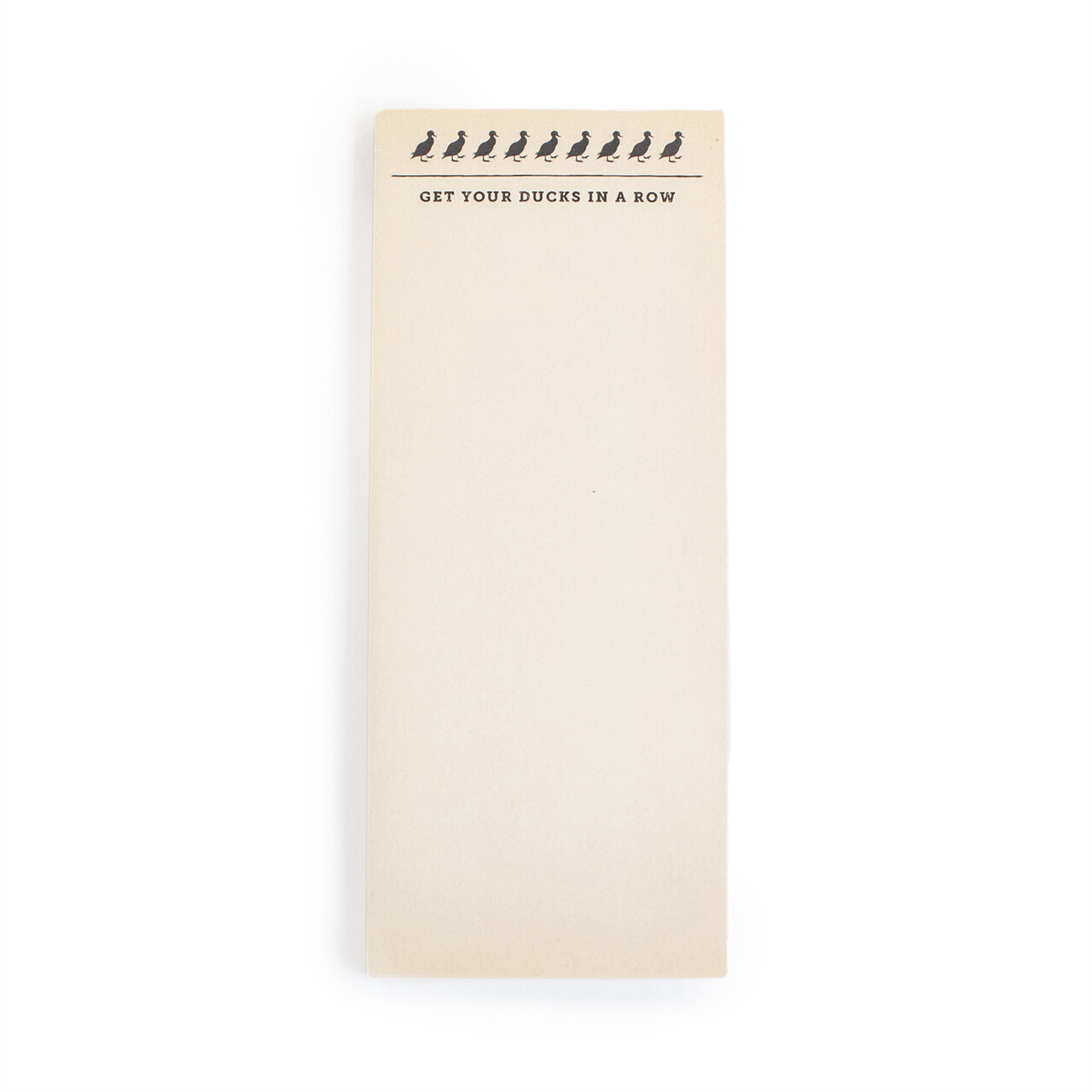 Ducks in a Row Skinny Notepad (4"x10")