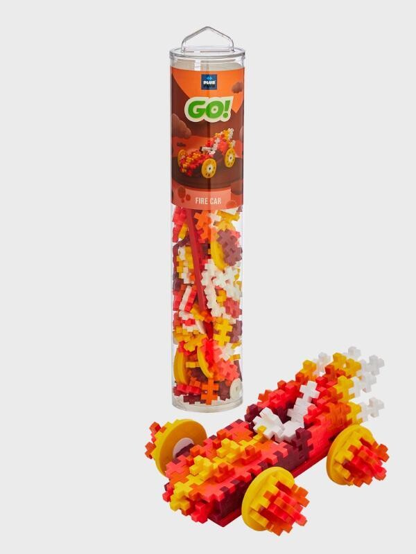 Plus-Plus Color Cars Tube - Fire - 200pc