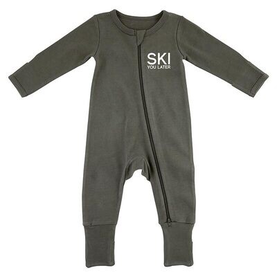 Stephan Baby Cozy Romper - Ski You Later (6-12m)