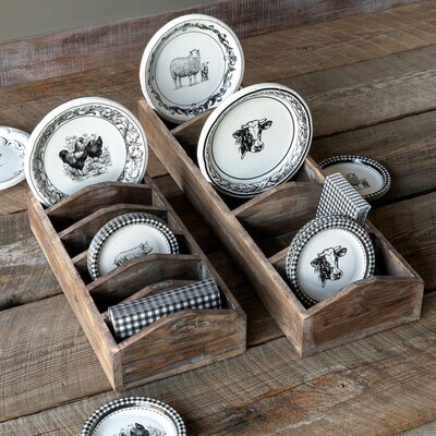 Divided Wooden Display Box  21“