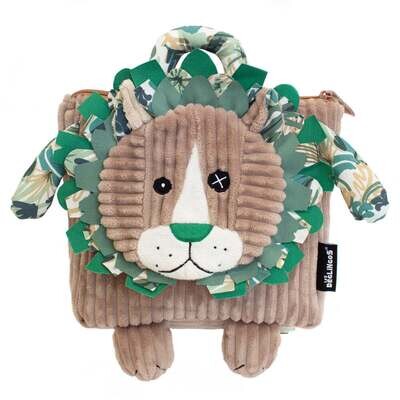 Les Deglingos - Corduroy Backpack Jelekros the Lion