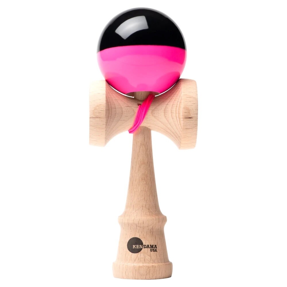 Kaizen Kendama - Nova Shape - Half Split (Pink/Black) - Super Stick