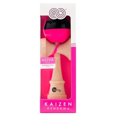 Kaizen Kendama - Nova Shape - Half Split (Pink/Black) - Super Stick