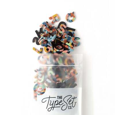 The Type Set CO Soft Magnetic Letter Set - Confetti Rainbow Dream