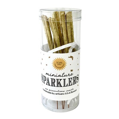 Mini Gold Sparklers in Tube (12pk)