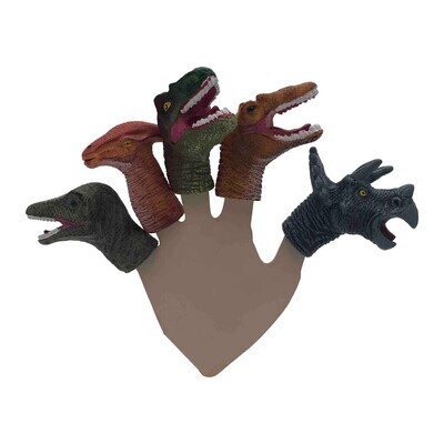 Streamline Dinosaur 5pc Finger Puppet Sets